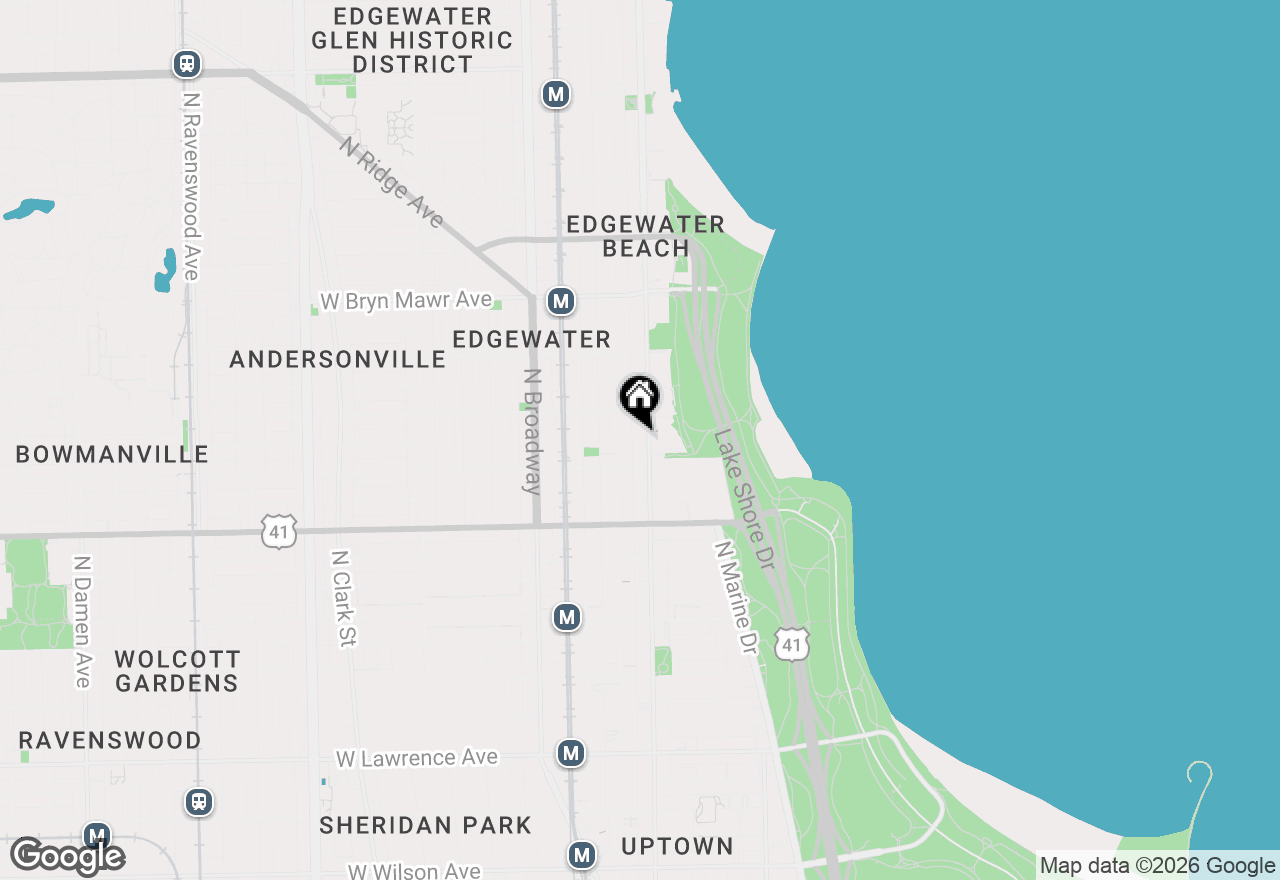 Map of 5320 N Sheridan Road #405, Chicago, IL 60640