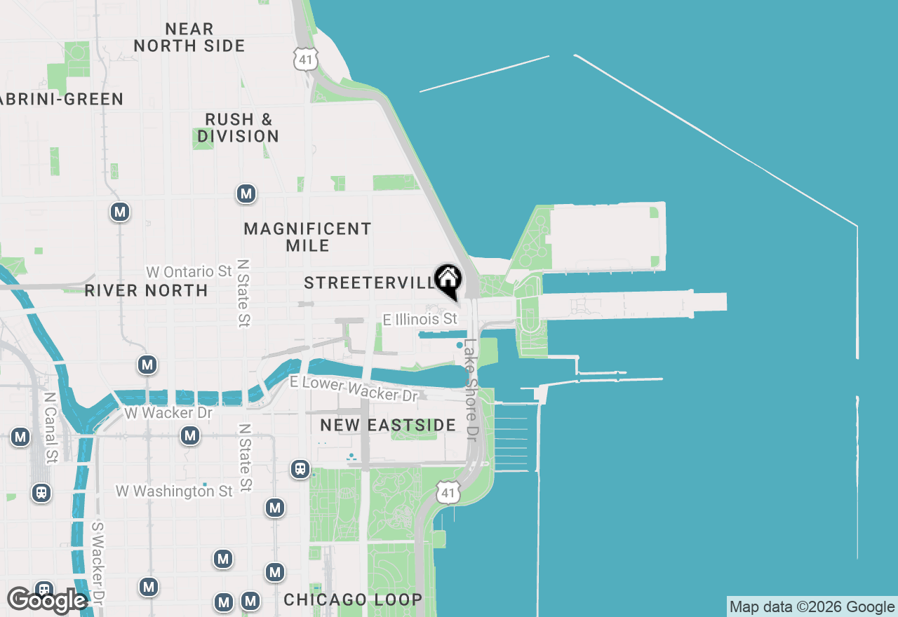 Map of 451 E Grand Avenue #4301, Chicago, IL 60611