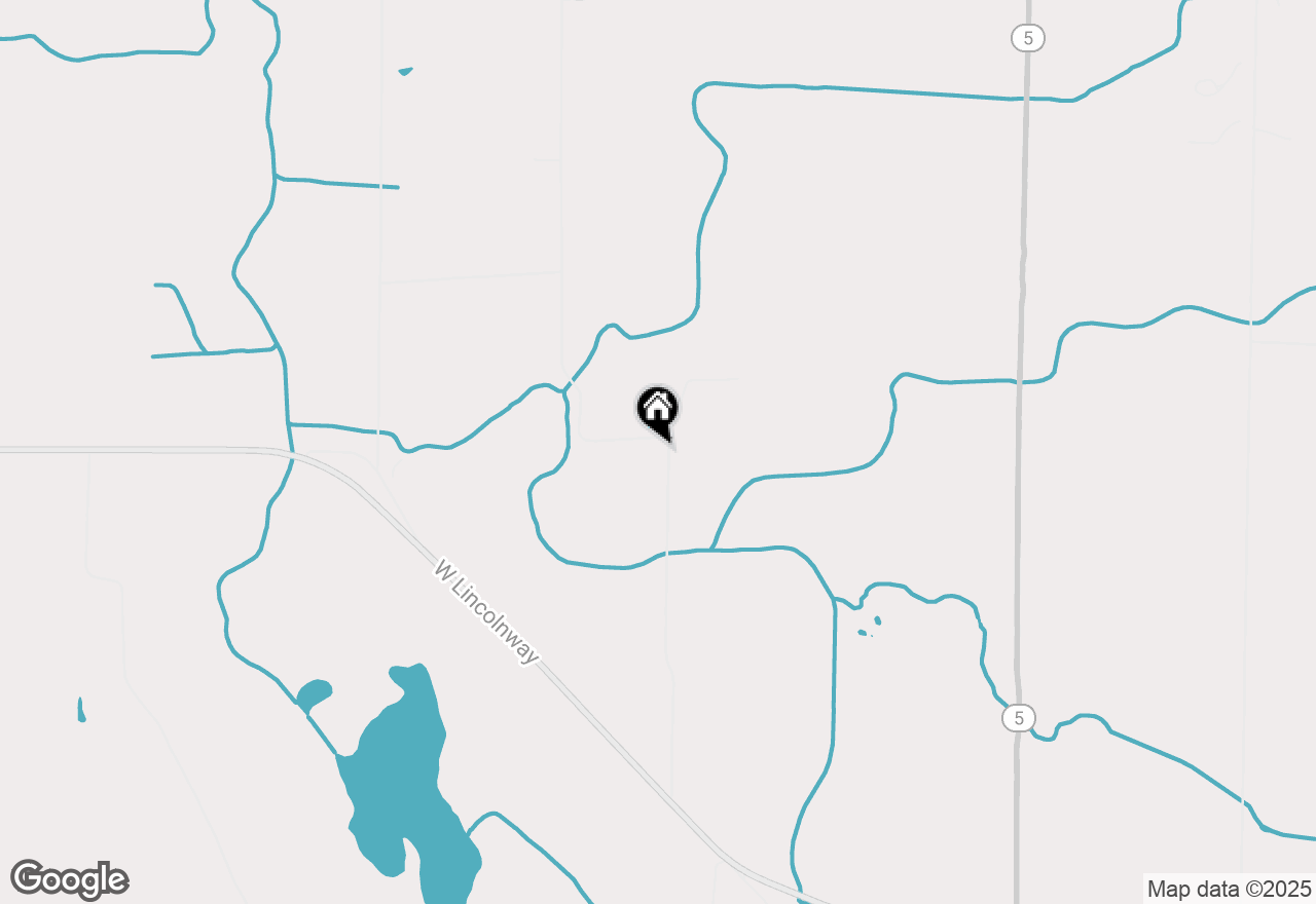 Map of 5025 N Elder Road, Larwill, IN 46764