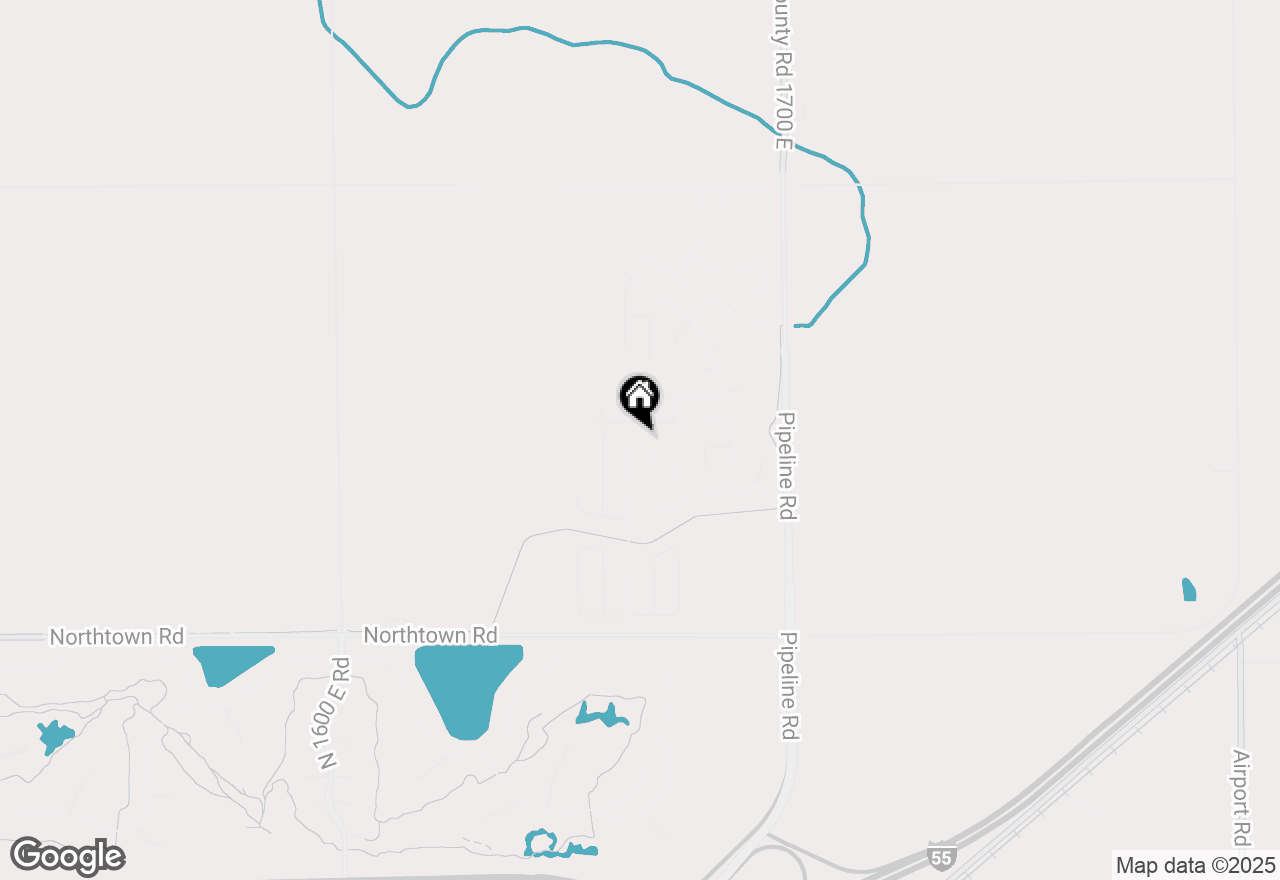 Map of 2172 Granby Lane, Normal, IL 61761