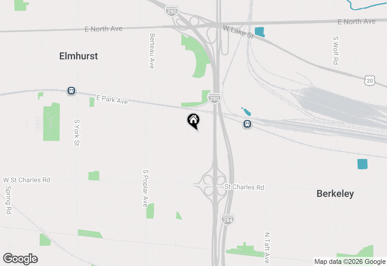Map of 410 E Huntington Lane, Elmhurst, IL 60126