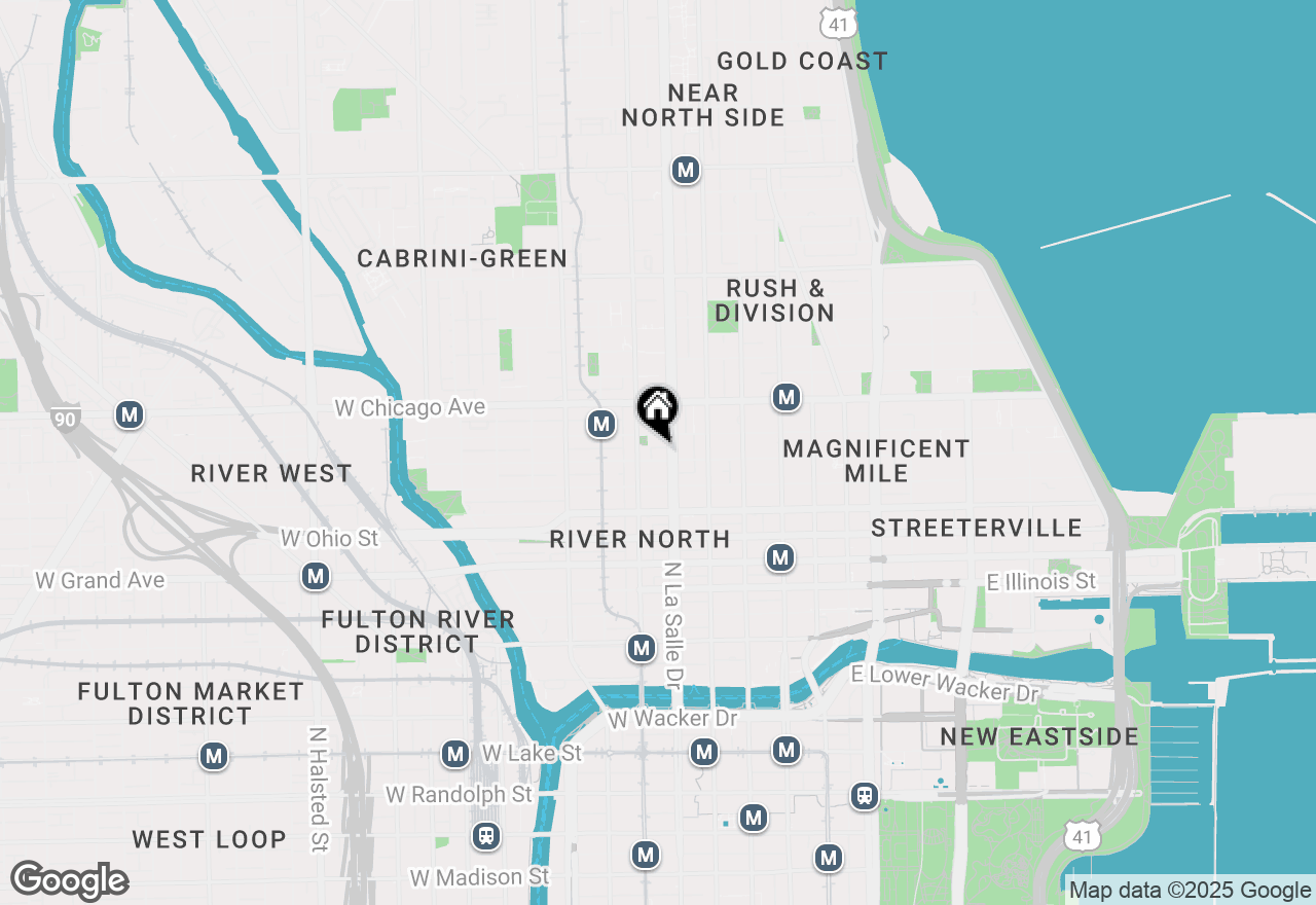 Map of 152 W Huron Street #7, Chicago, IL 60654