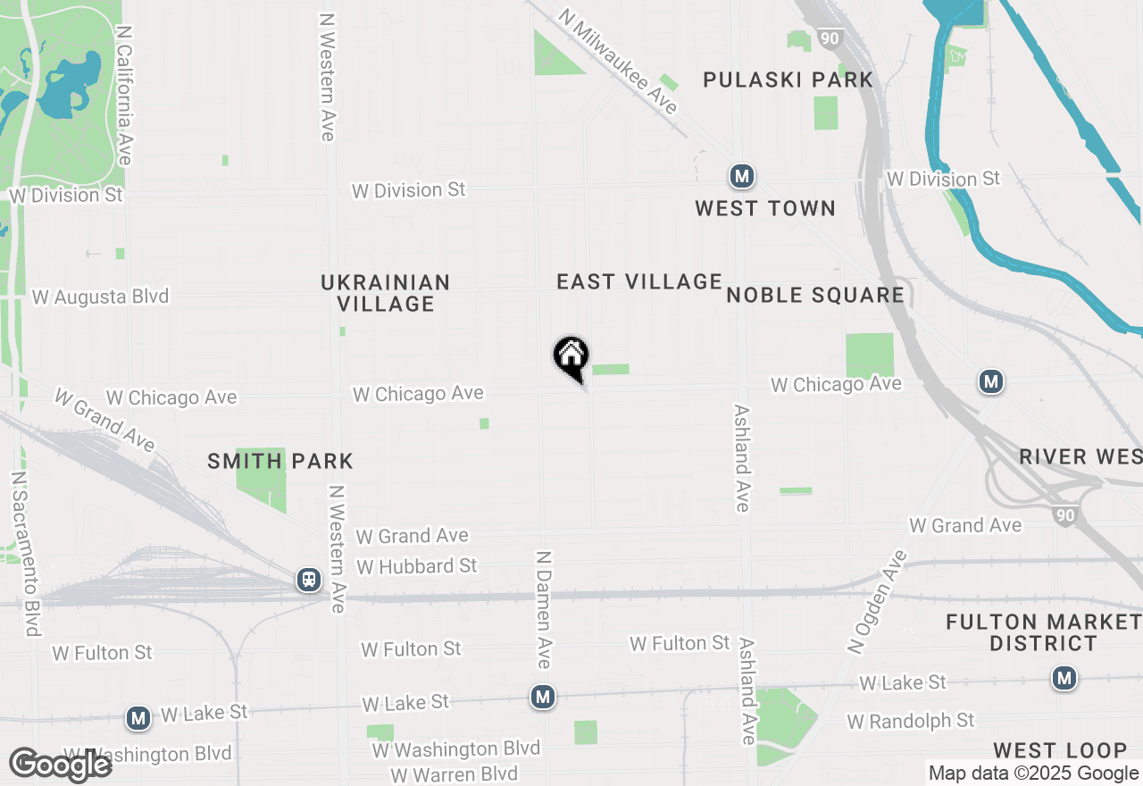 Map of 1921 W Chicago Avenue, Chicago, IL 60622