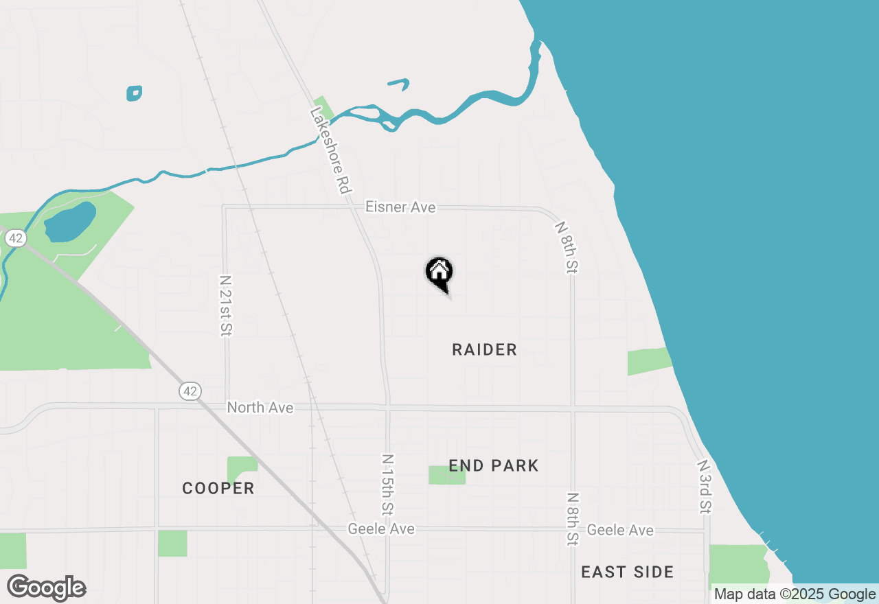 Map of 1239 Columbus Ave, Sheboygan, WI 53083