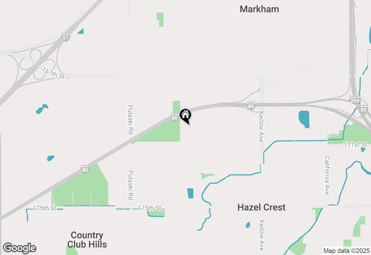 Map of 17007 Magnolia Drive, Hazel Crest, IL 60429