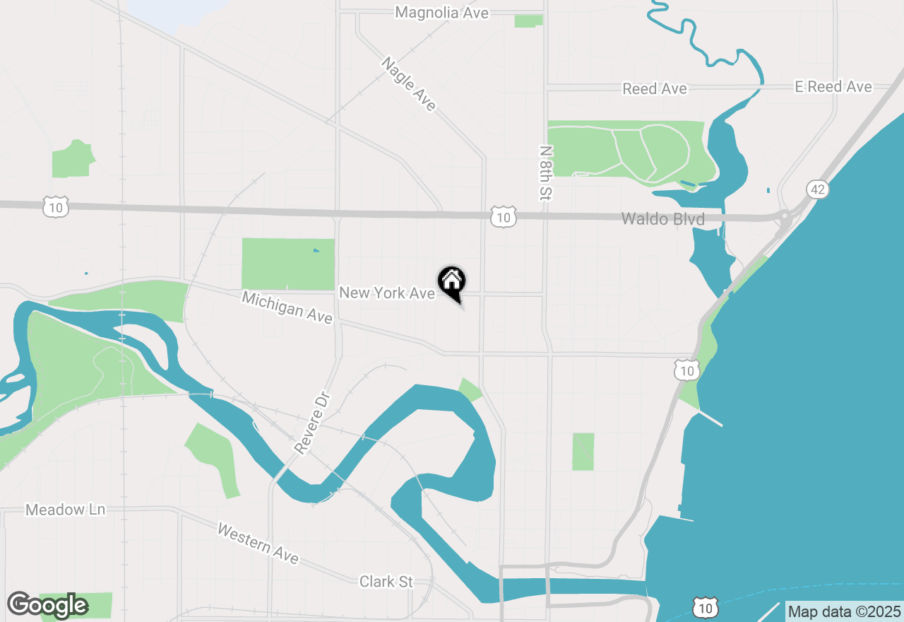 Map of 846 N 12th St, Manitowoc, WI 54220