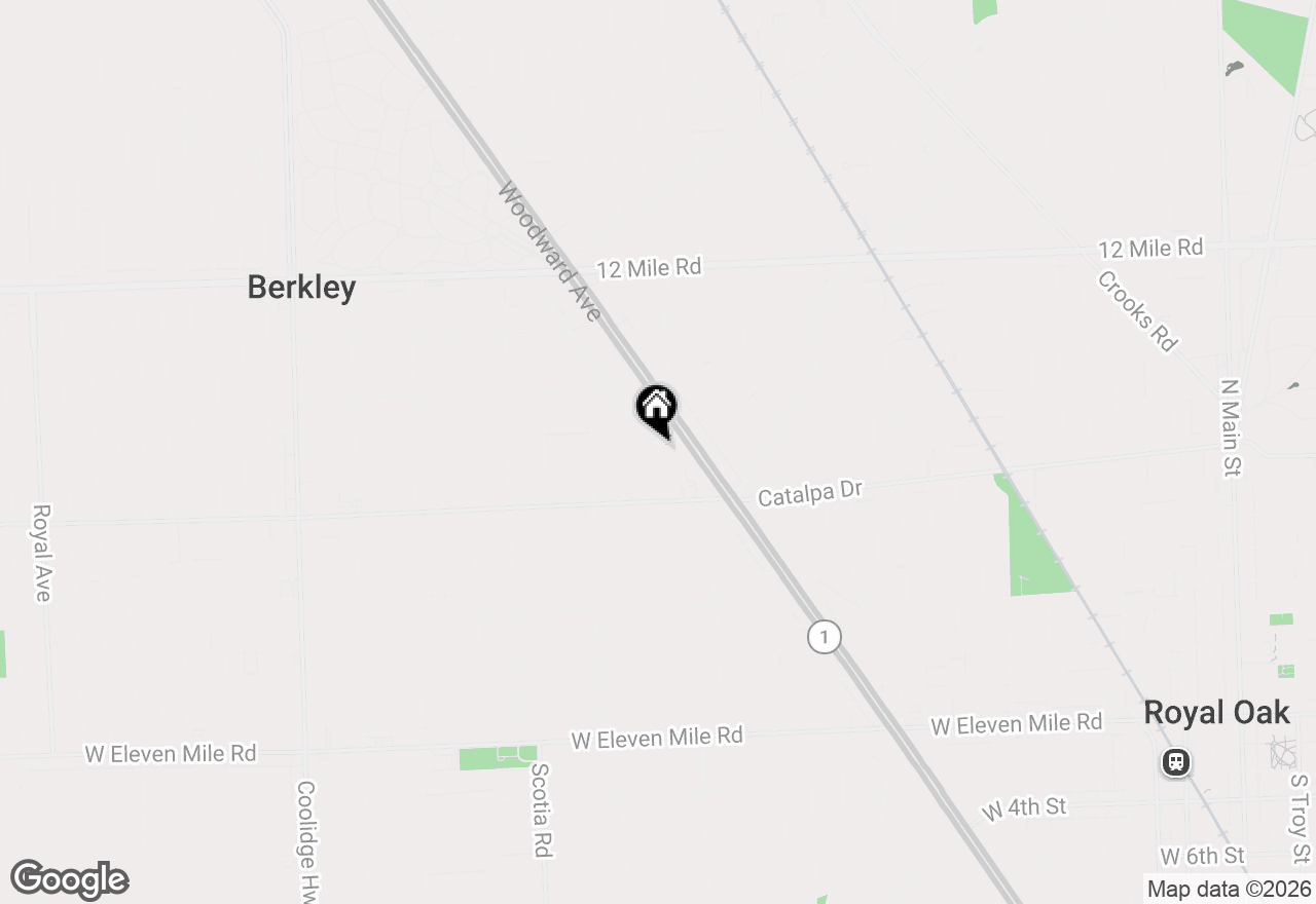 Map of 1265-1275 Franklin Road, Berkley, MI 48072
