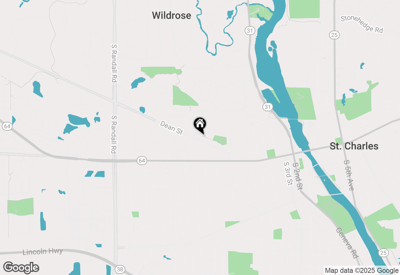 Map of 1102 Dean Street #1, St. Charles, IL 60174