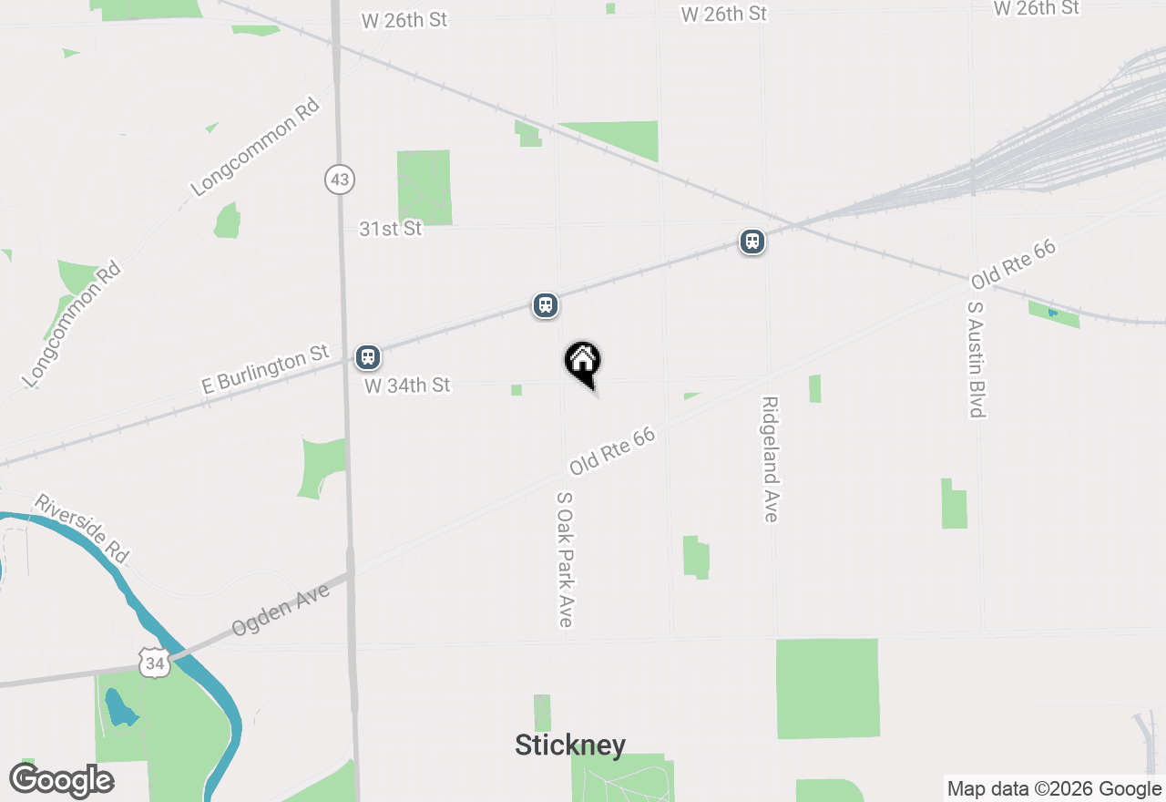 Map of 3416 Euclid Avenue, Berwyn, IL 60402