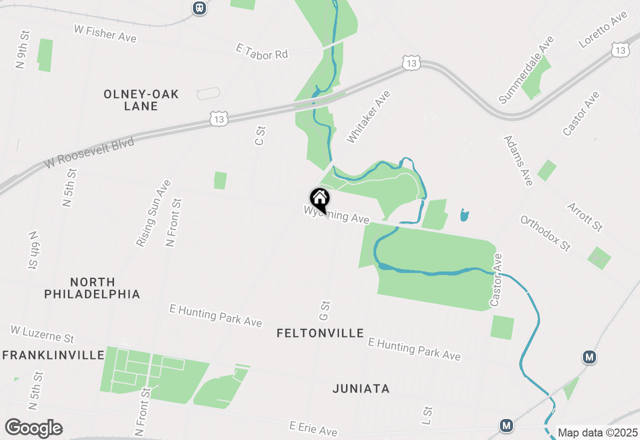 Map of 4646 Weymouth Street, Philadelphia, PA 19120