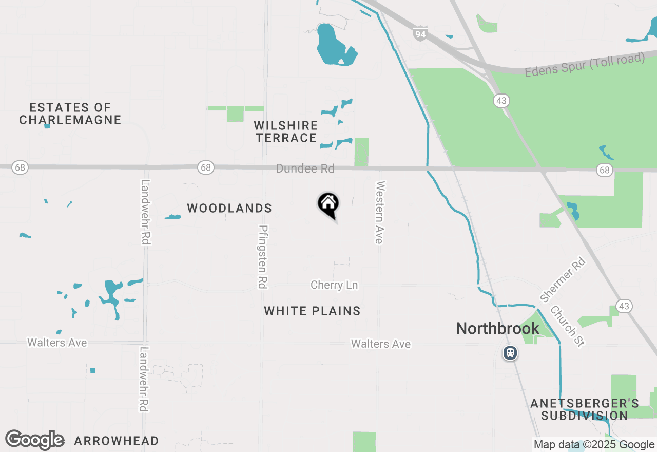 Map of 945 Hawthorne Lane, Northbrook, IL 60062