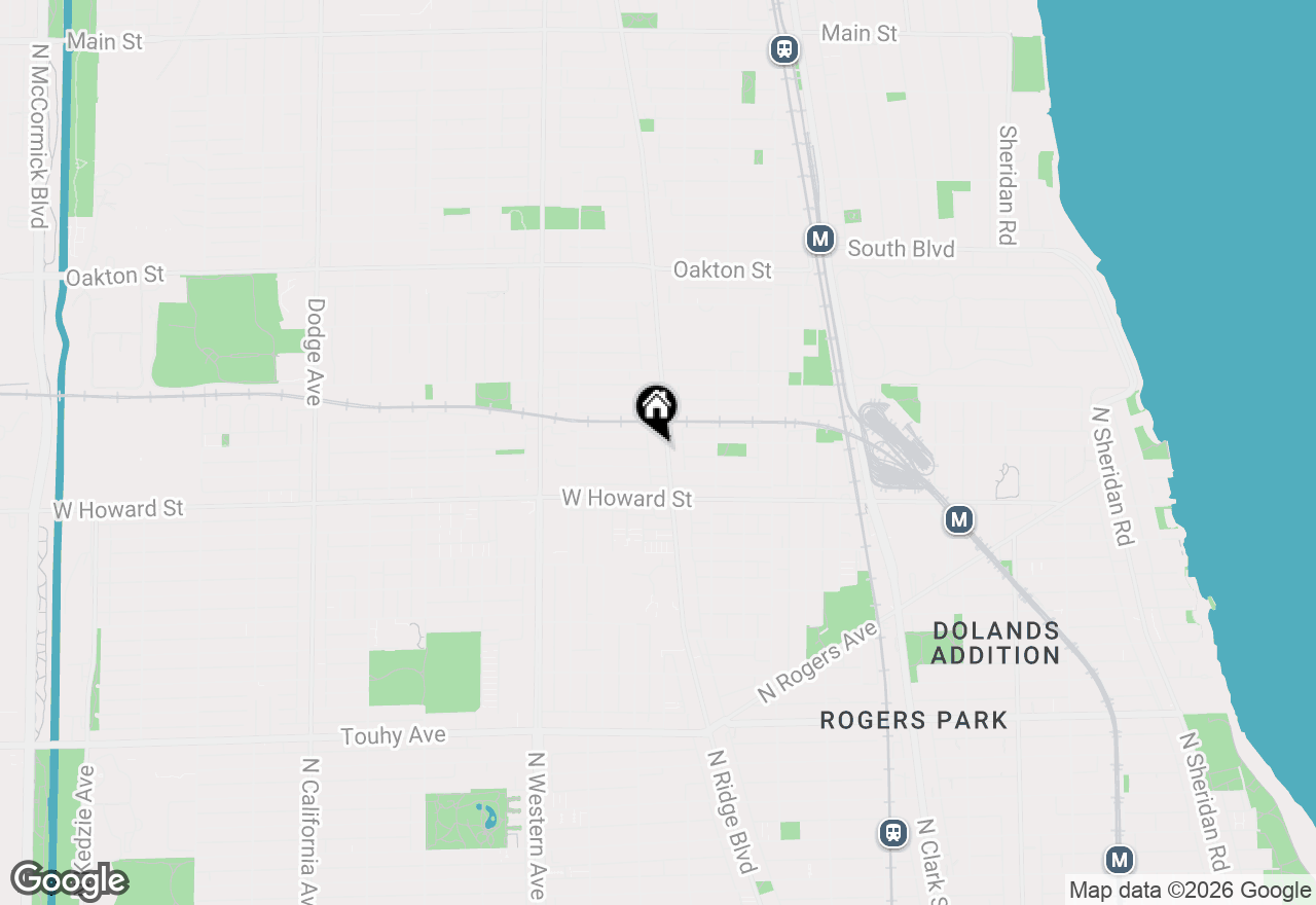 Map of 140 Ridge Avenue #2E, Evanston, IL 60202