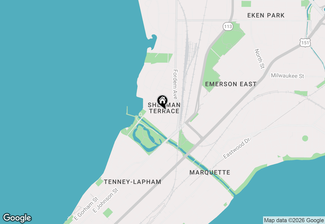 Map of 15 Sherman Terrace #1, Madison, WI 53704