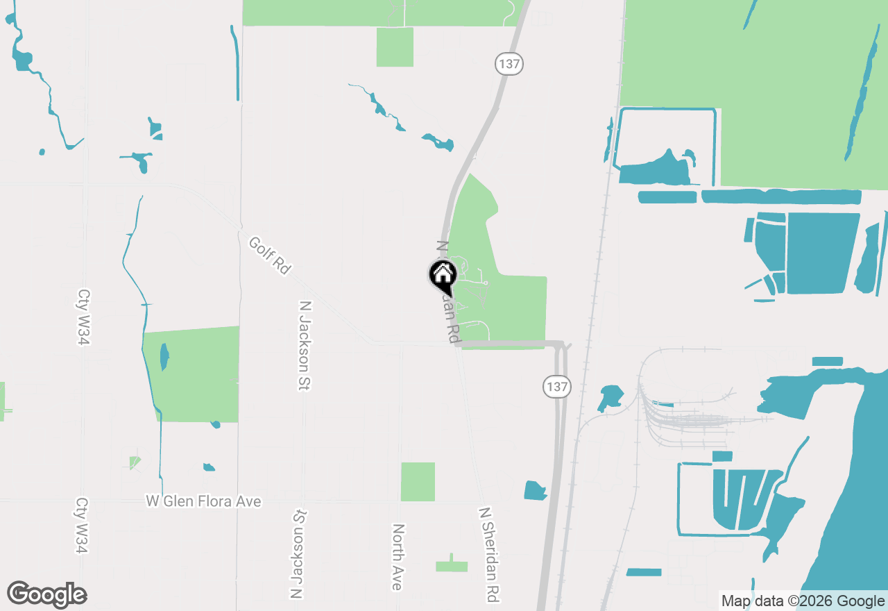 Map of 1848 N Sheridan Road, Waukegan, IL 60087