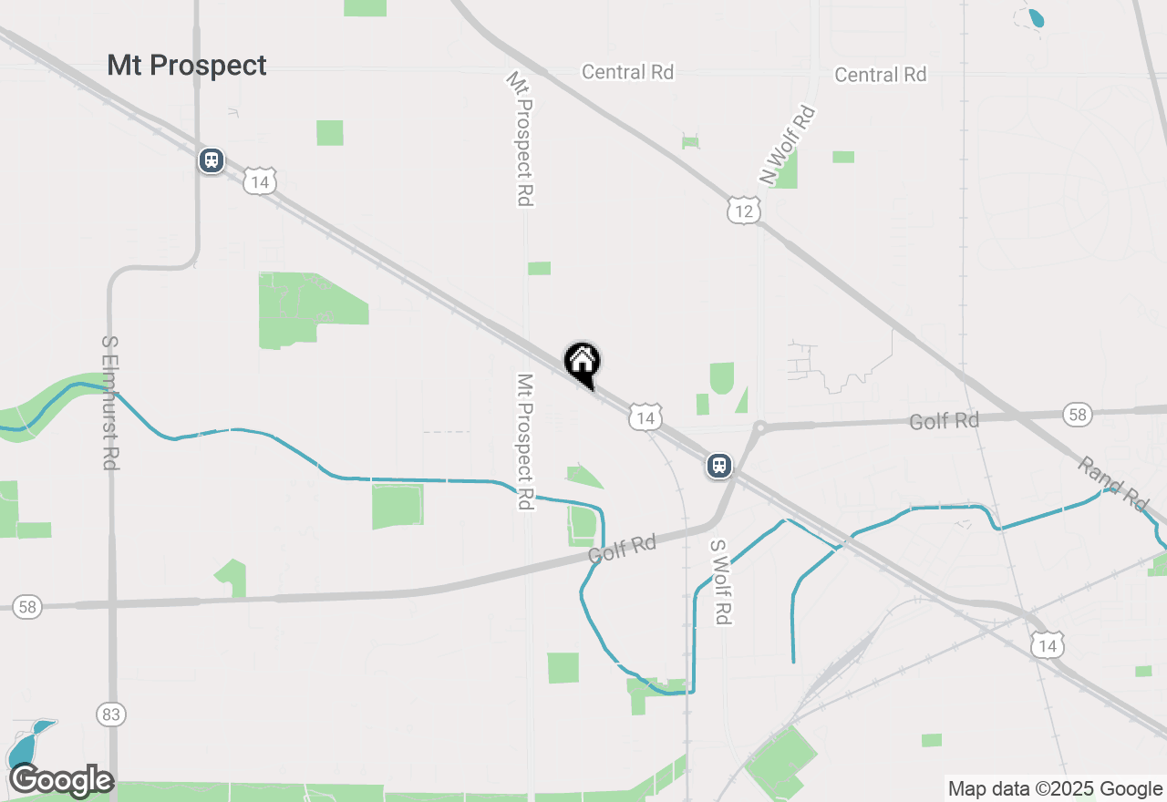 Map of 135 N Warrington Road, Des Plaines, IL 60016