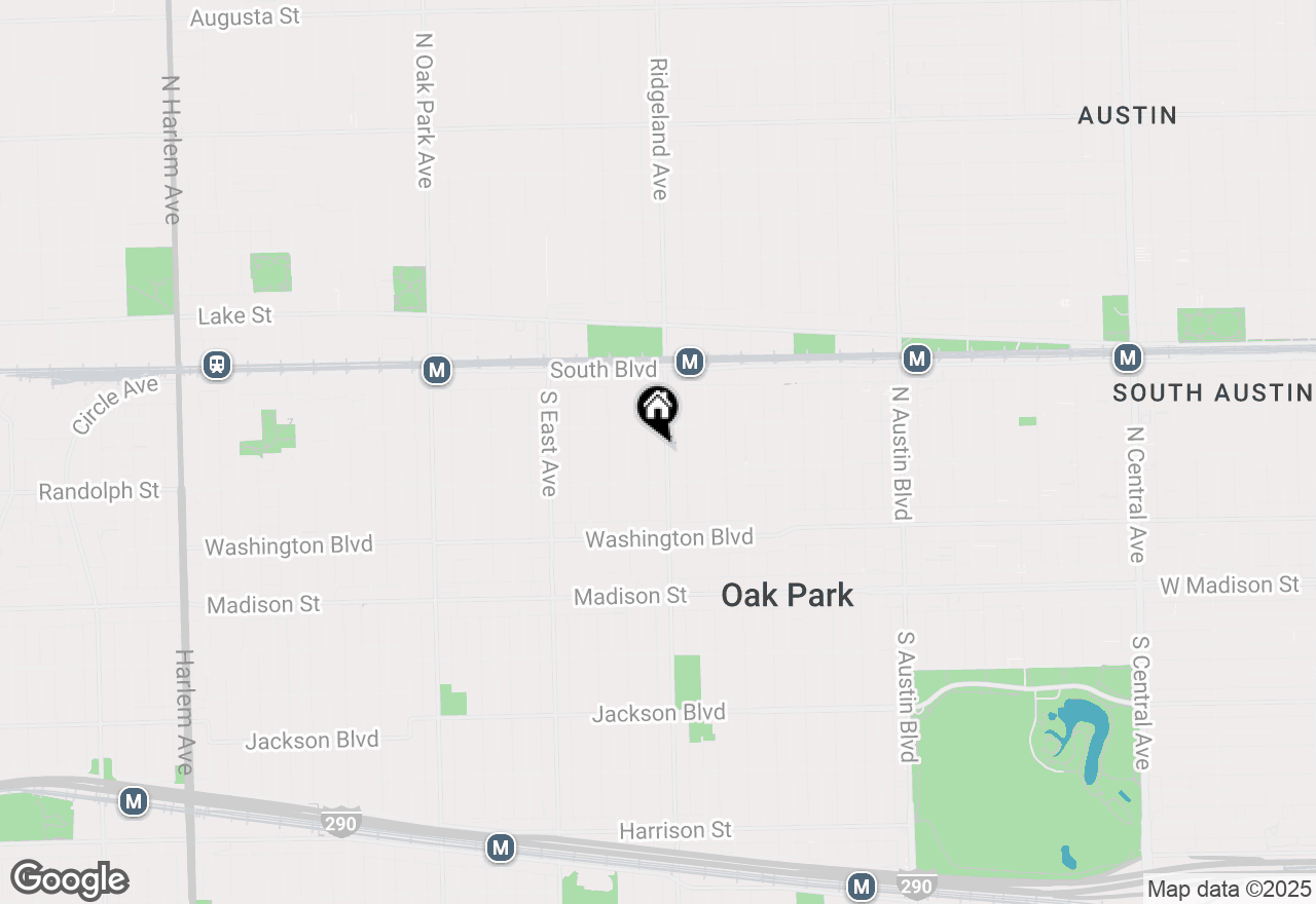 Map of 221 S Ridgeland Avenue, Oak Park, IL 60302