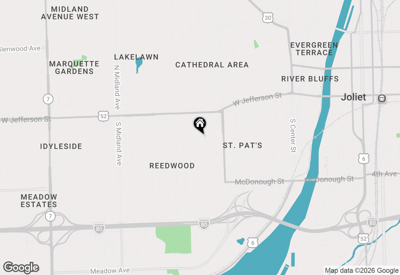 Map of 823 Manor Court, Joliet, IL 60436