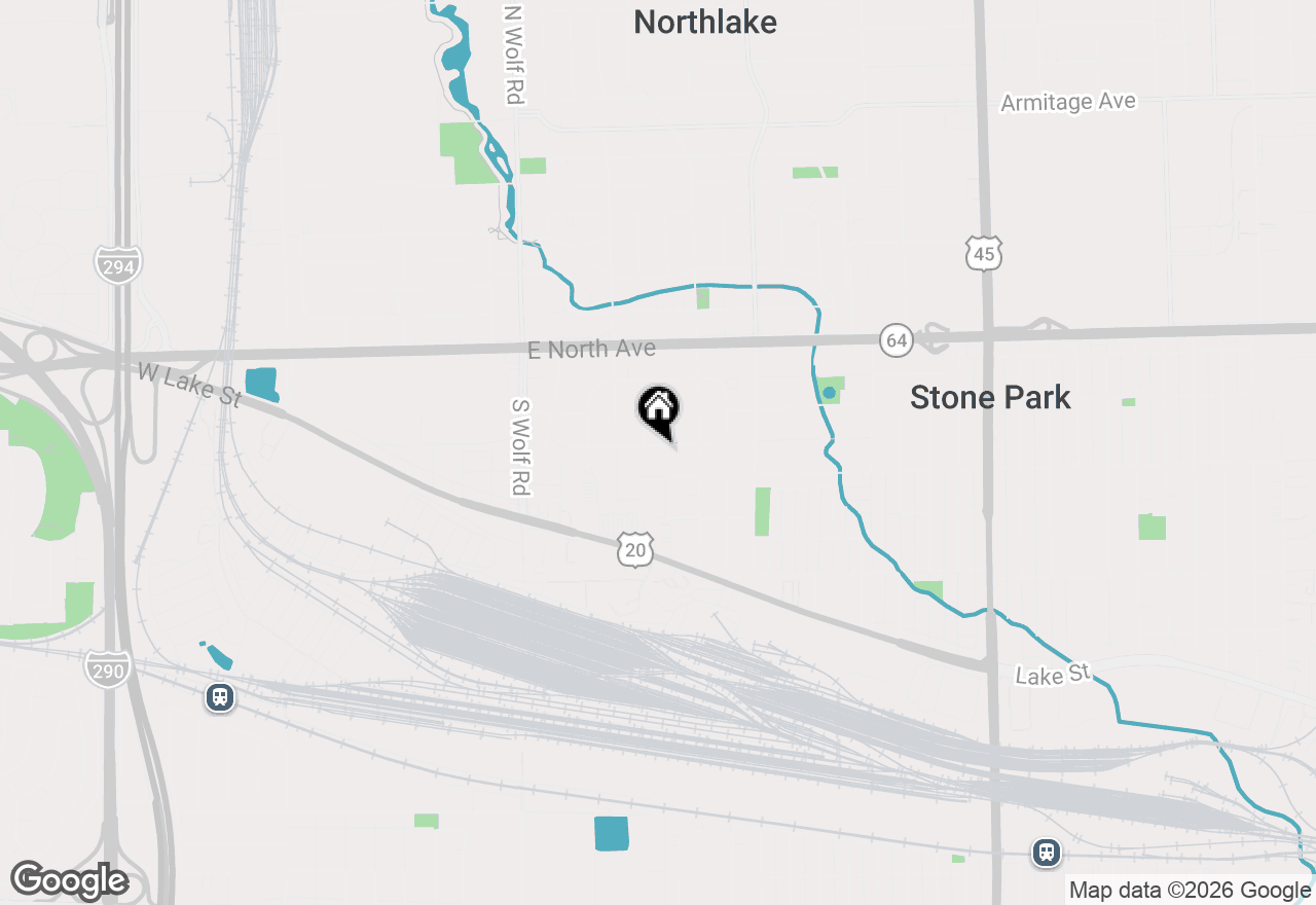 Map of 129 E Victoria Drive, Northlake, IL 60164