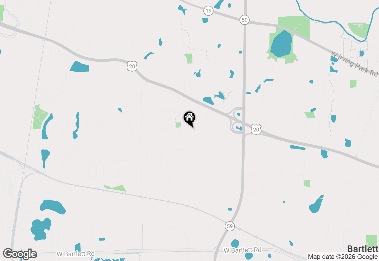 Map of 529 Horizon Drive, Bartlett, IL 60103
