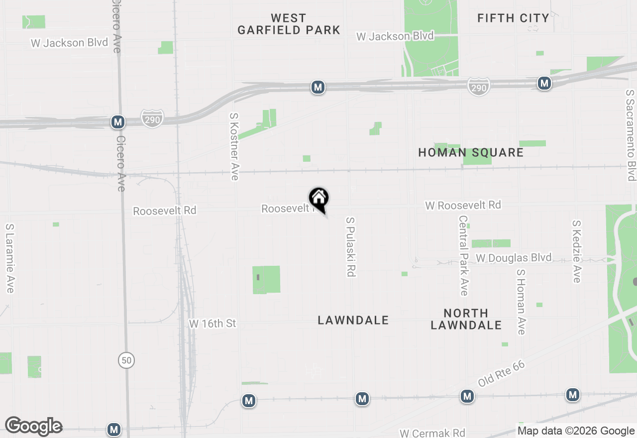 Map of 1222 S Karlov Avenue, Chicago, IL 60623