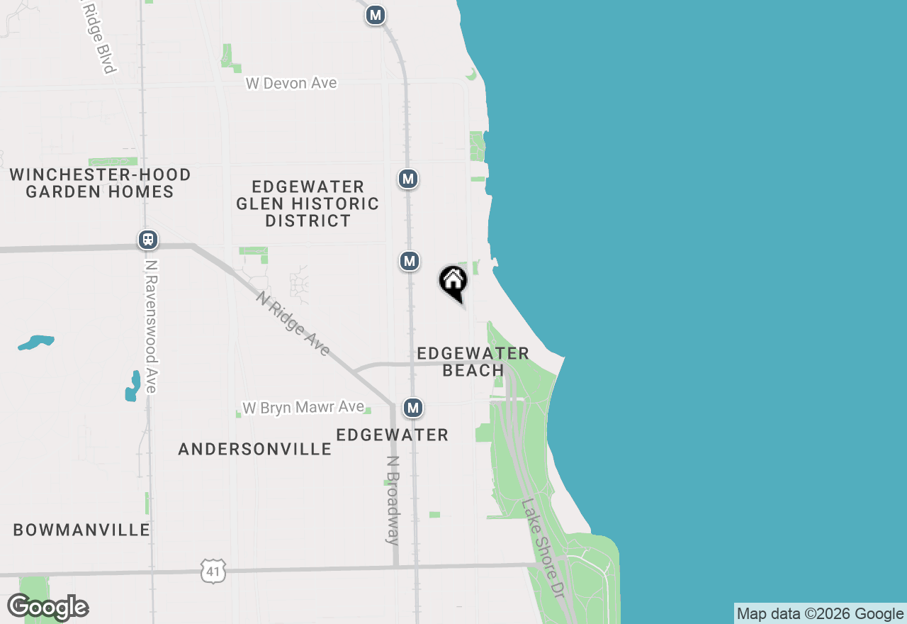 Map of 5817 N Kenmore Avenue #508, Chicago, IL 60660