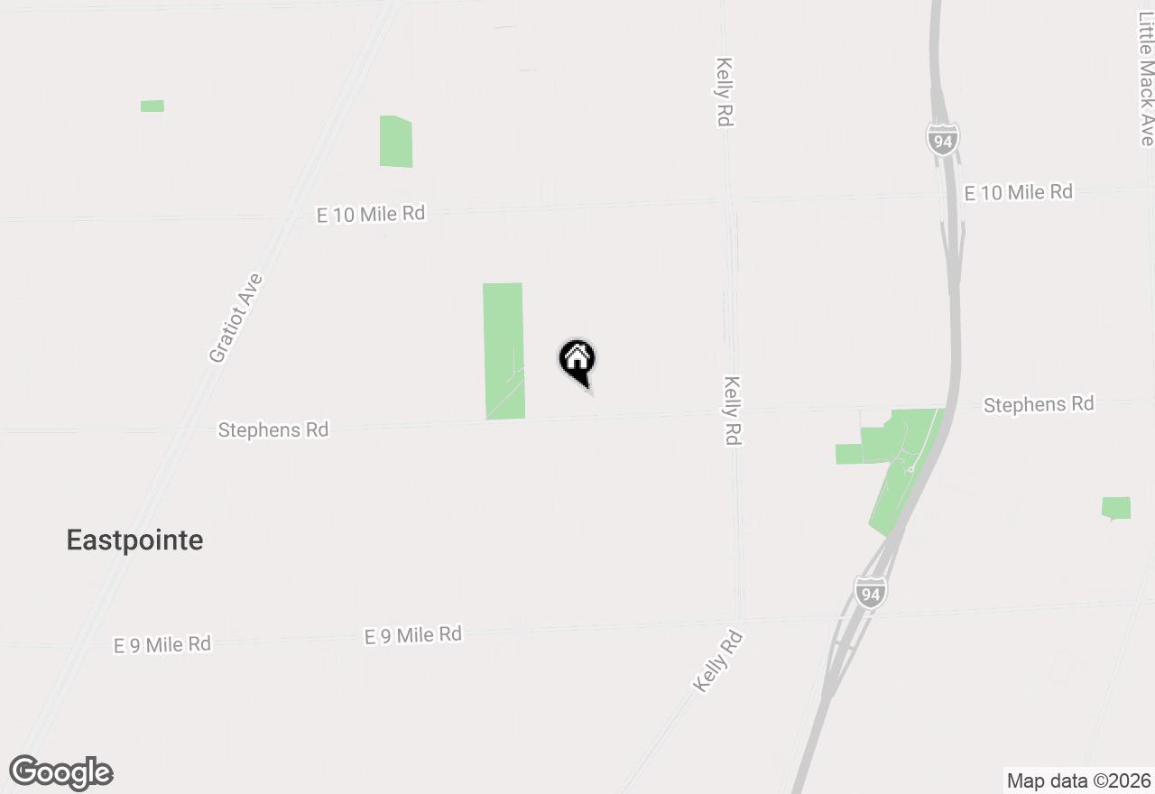 Map of 24242 Lexington Avenue, Eastpointe, MI 48021