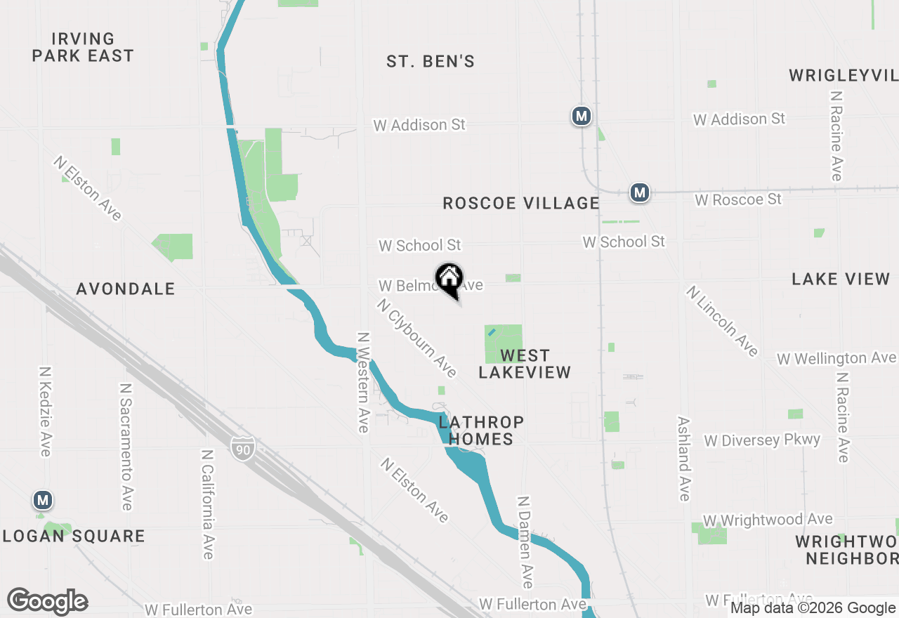 Map of 2153 W Fletcher Street, Chicago, IL 60618