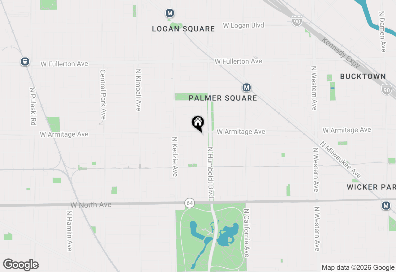 Map of 1947 N Whipple Street #1, Chicago, IL 60647