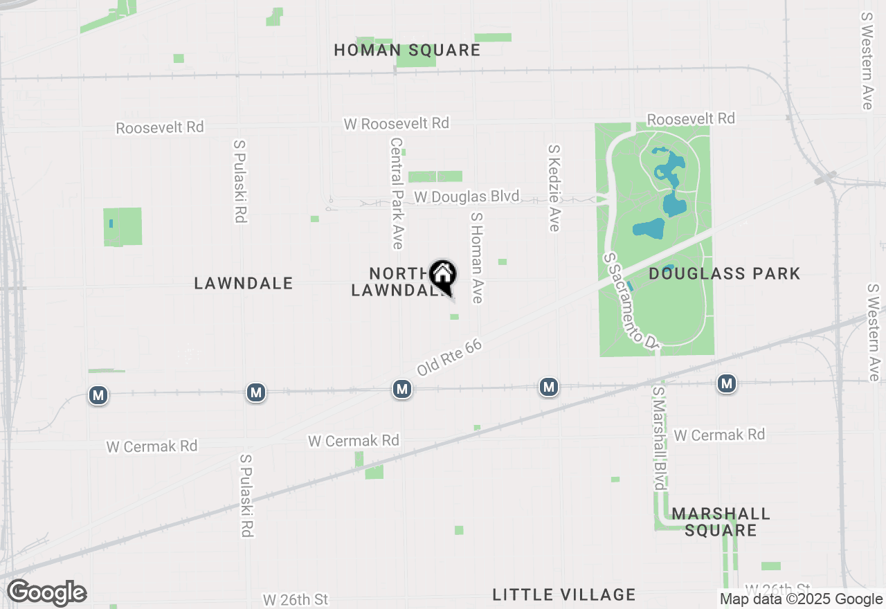 Map of 1637 S Saint Louis Avenue, Chicago, IL 60623