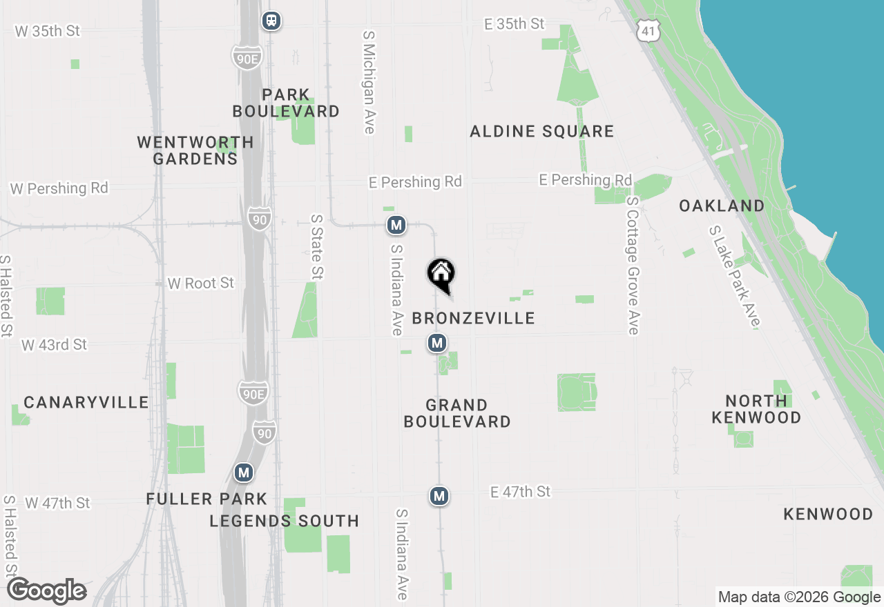 Map of 4206 S Calumet Avenue #101, Chicago, IL 60653