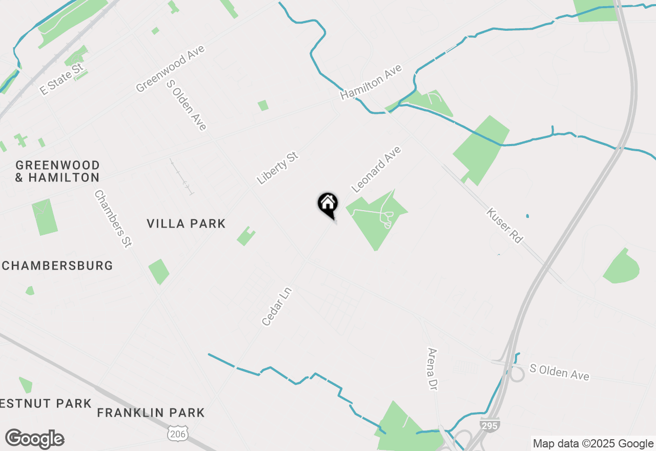 Map of 1439 Cedar Lane, Hamilton, NJ 08610