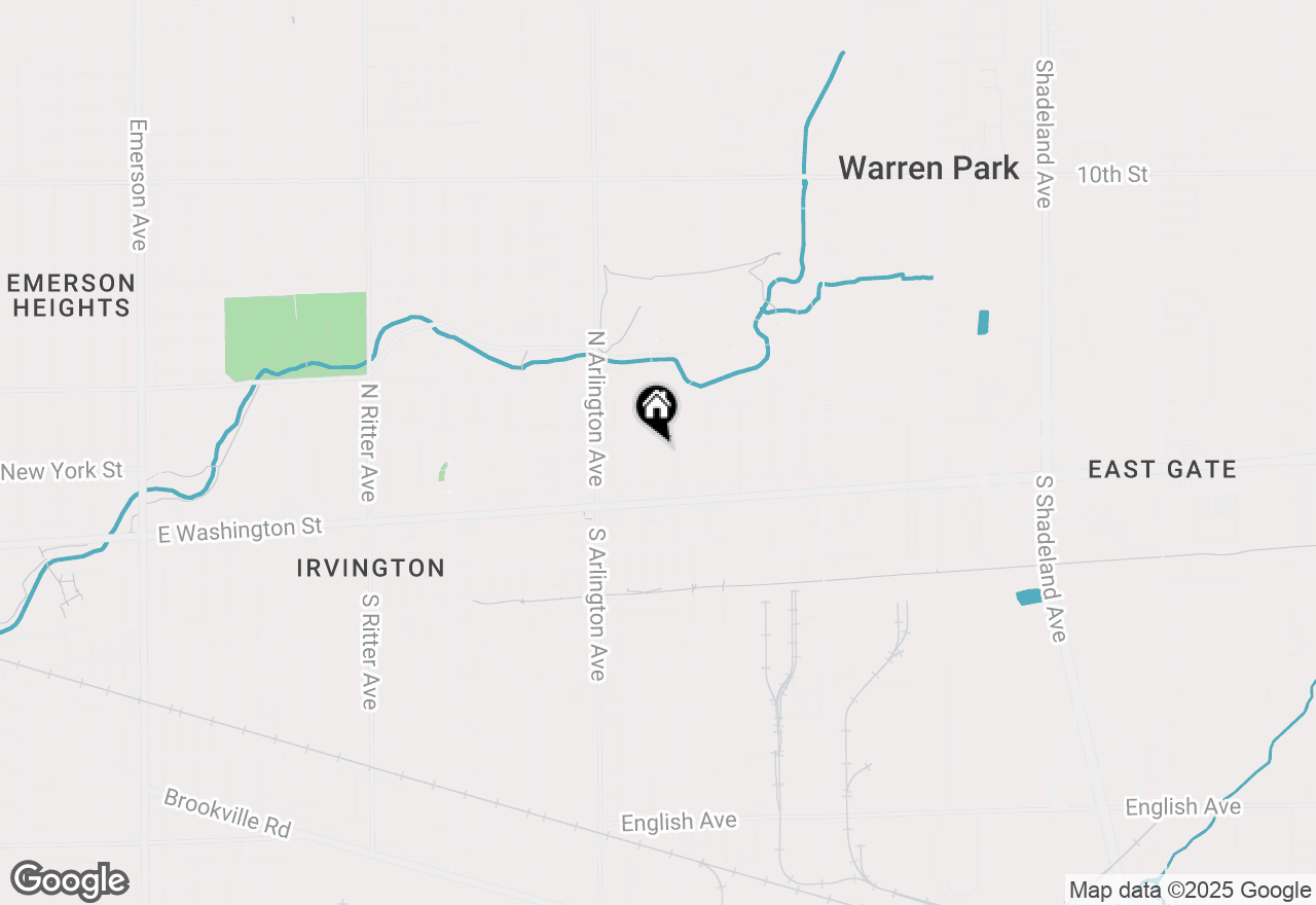 Map of 50 N Catherwood Avenue, Indianapolis, IN 46219