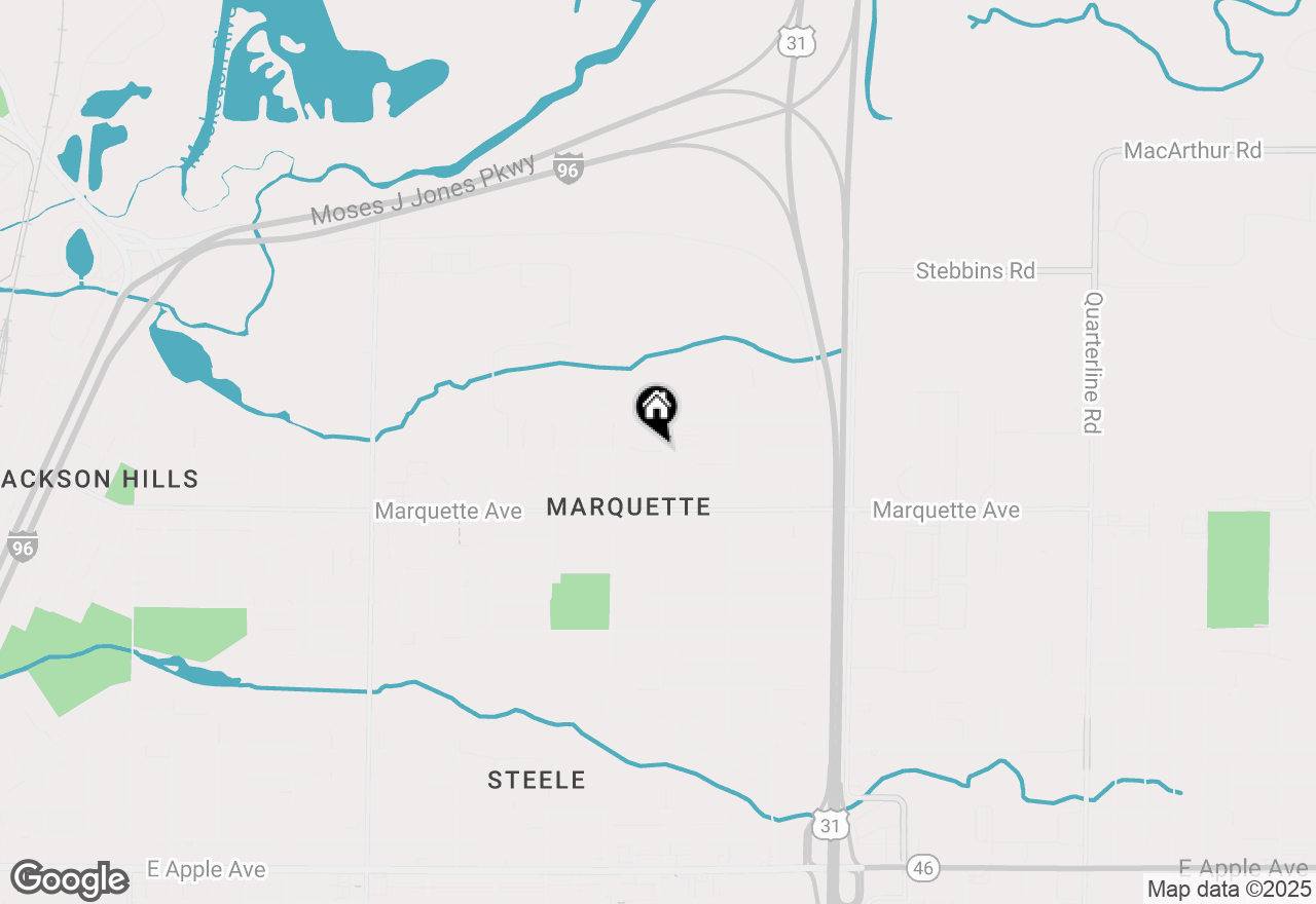 Map of 1276 Adams Avenue, Muskegon, MI 49442