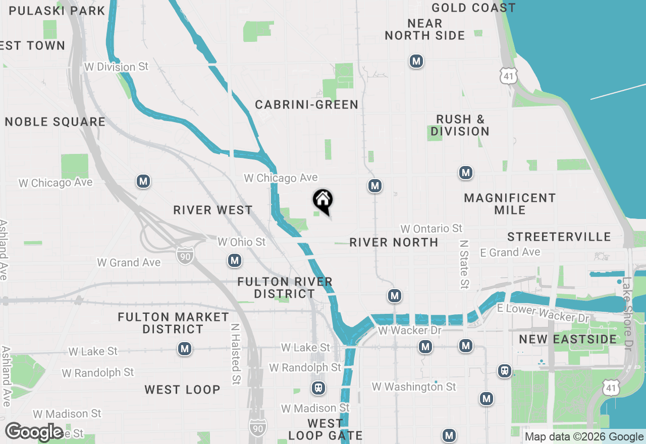 Map of 435 W Erie Street #804, Chicago, IL 60654