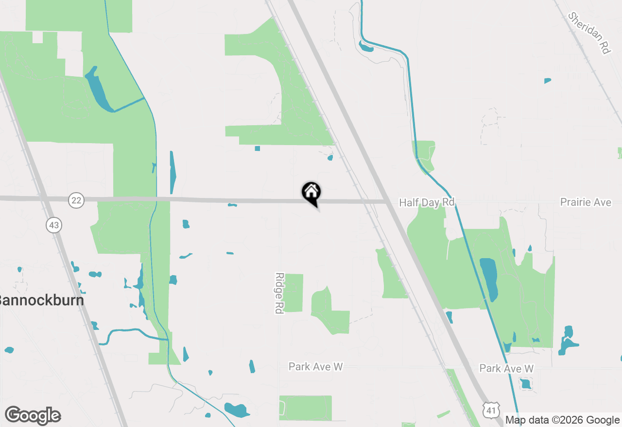 Map of 2551 Hybernia Drive, Highland Park, IL 60035