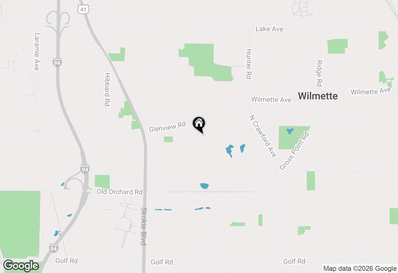 Map of 2536 Old Glenview Road, Wilmette, IL 60091