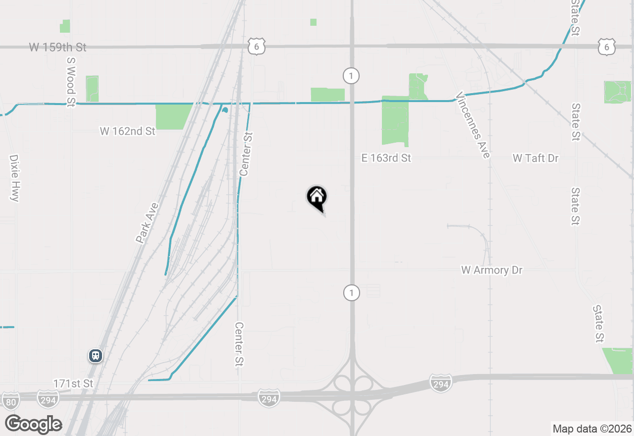 Map of 294 E 165th Street, Harvey, IL 60426