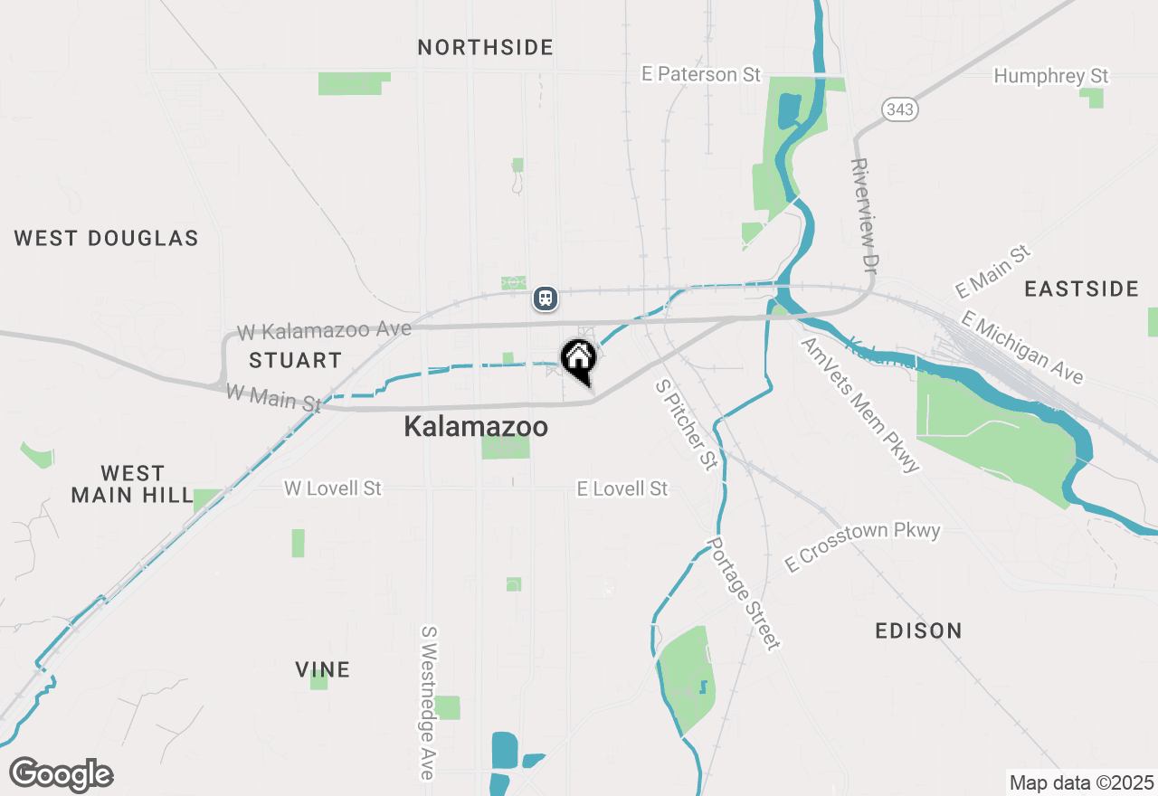 Map of 131 E Michigan Avenue, Kalamazoo, MI 49007