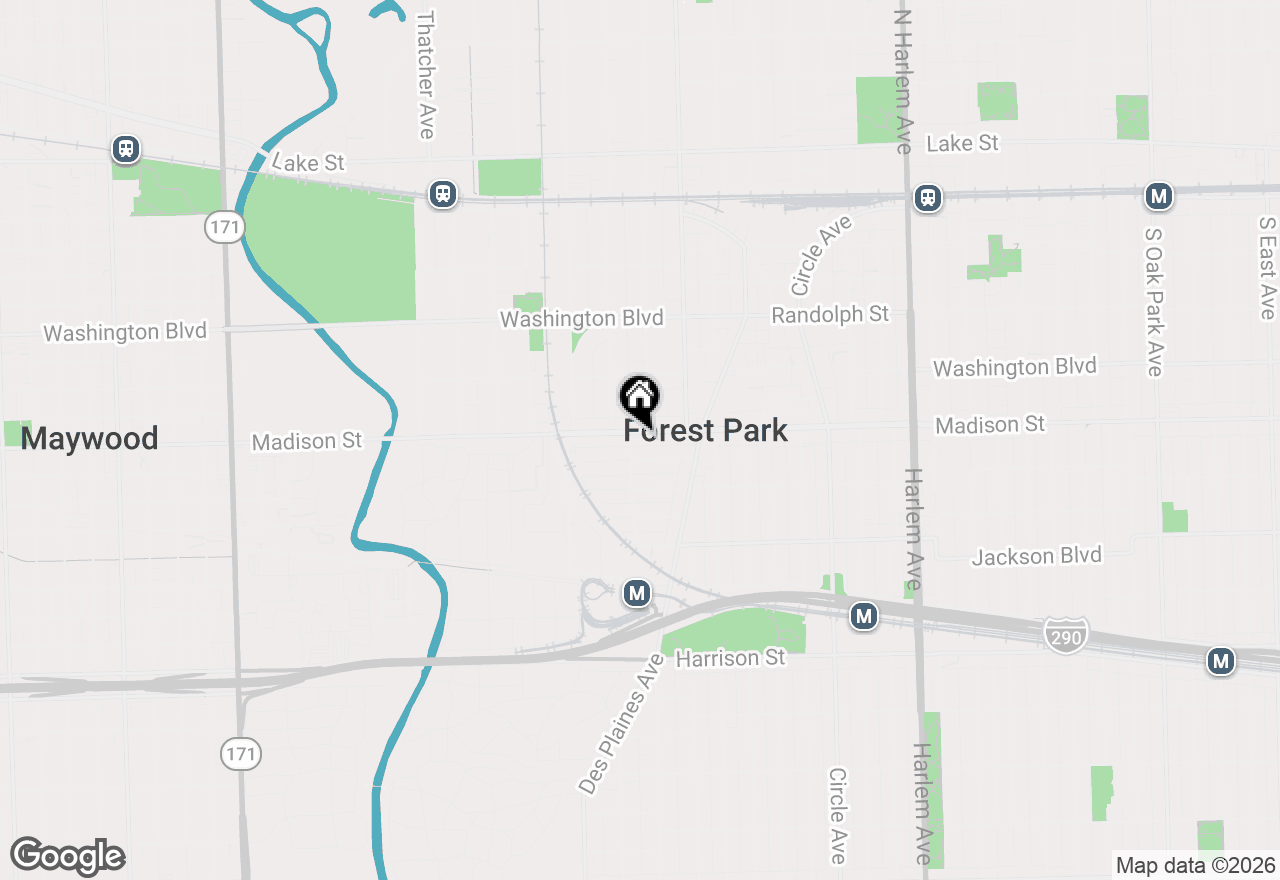 Map of 7652 Madison Street #401, Forest Park, IL 60130