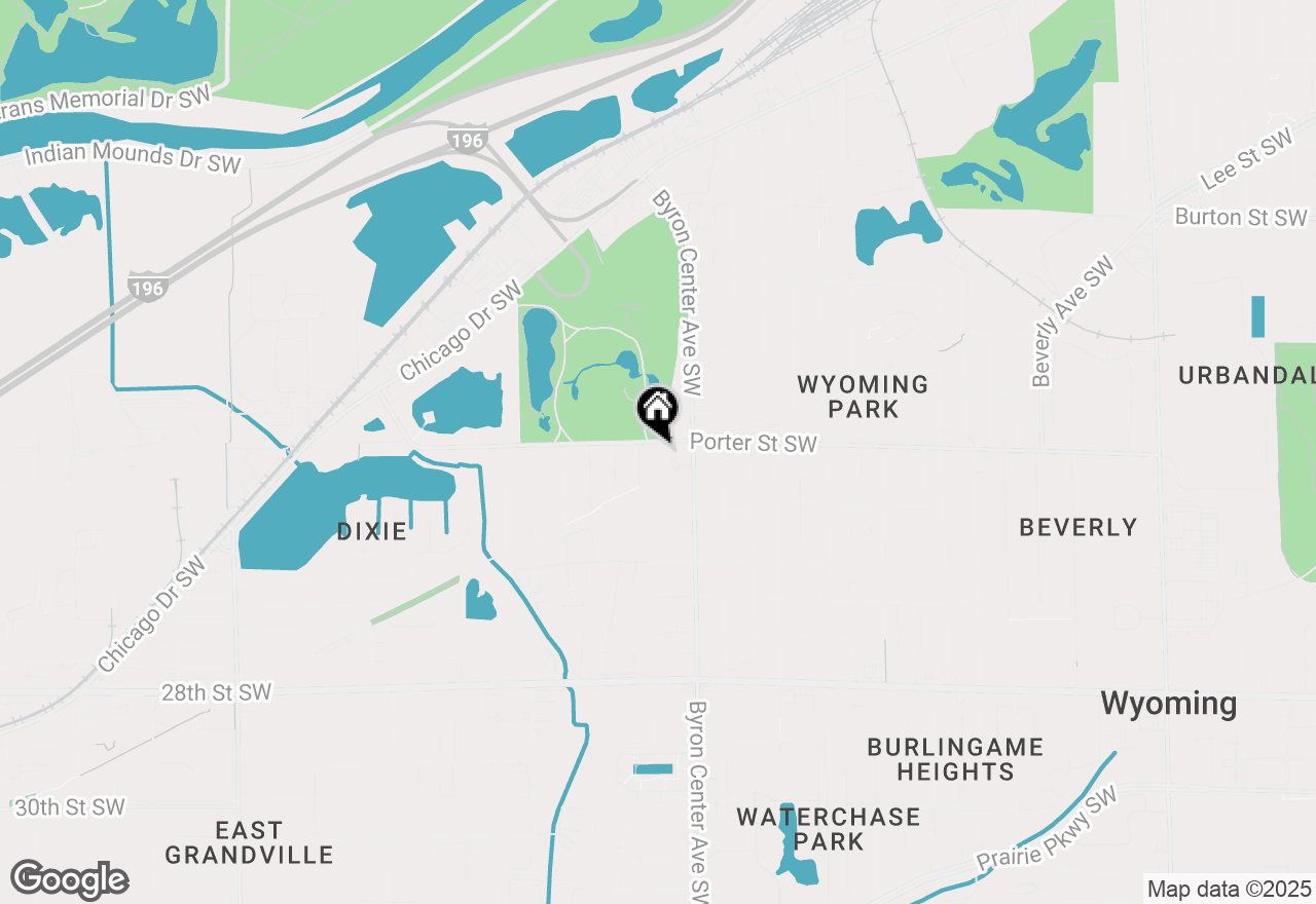 Map of 2444 Porter Street Sw, Wyoming, MI 49519