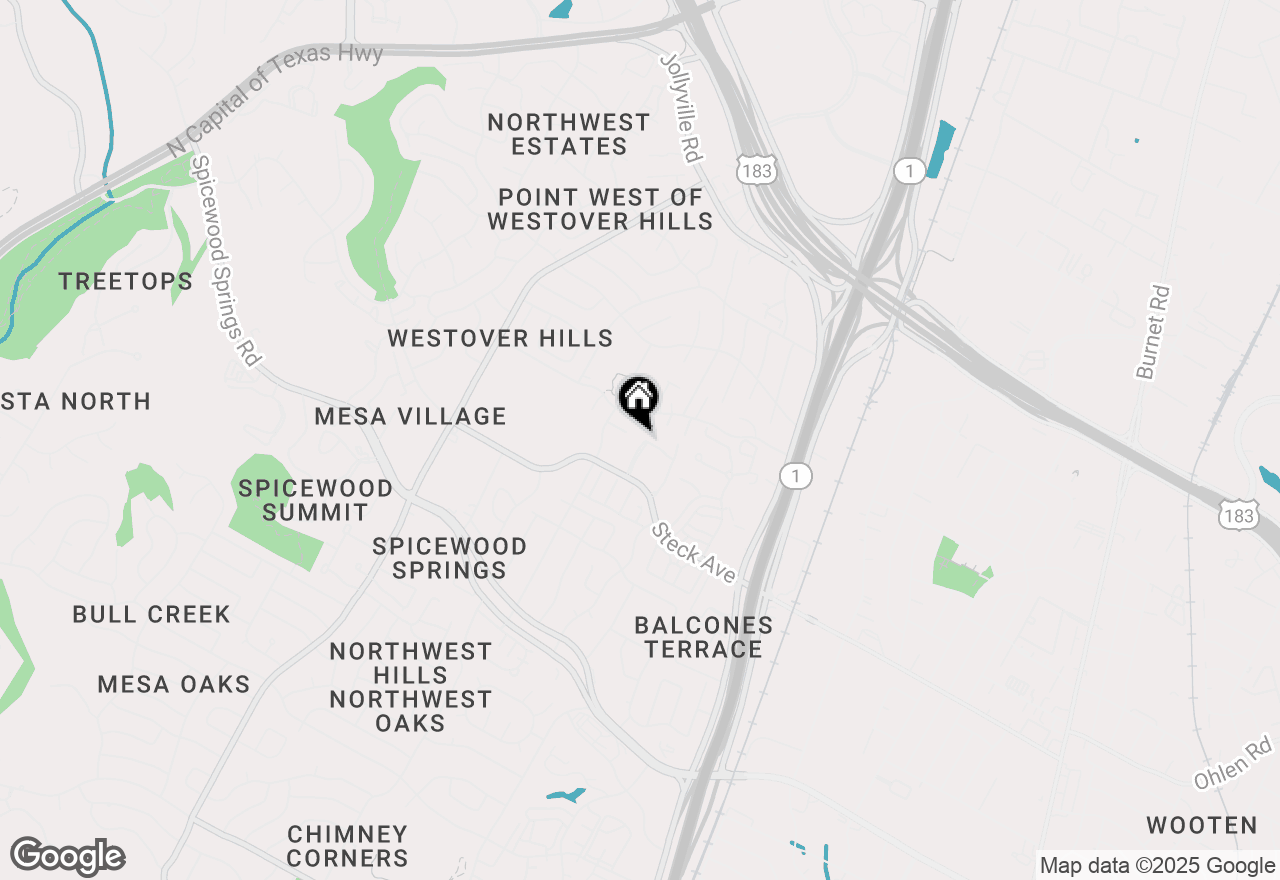 Map of 8320 Summerwood Dr, Austin, TX 78759