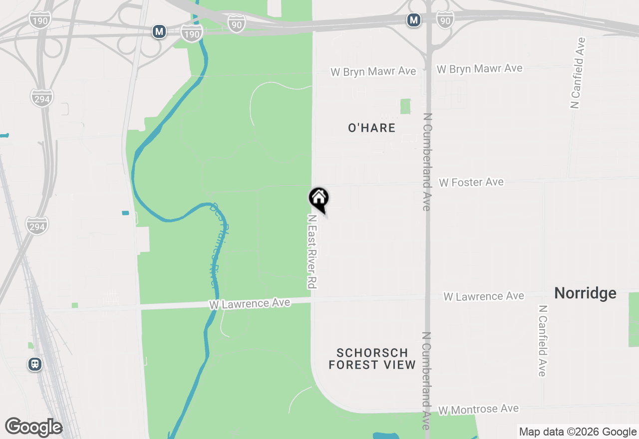Map of 5037 N East River Road #1B, Norridge, IL 60706