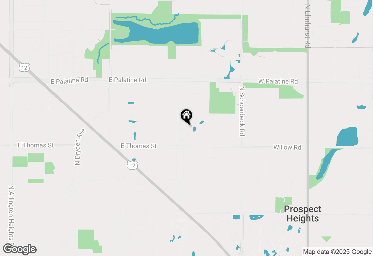 Map of 2409 E Greshan Court, Arlington Heights, IL 60004