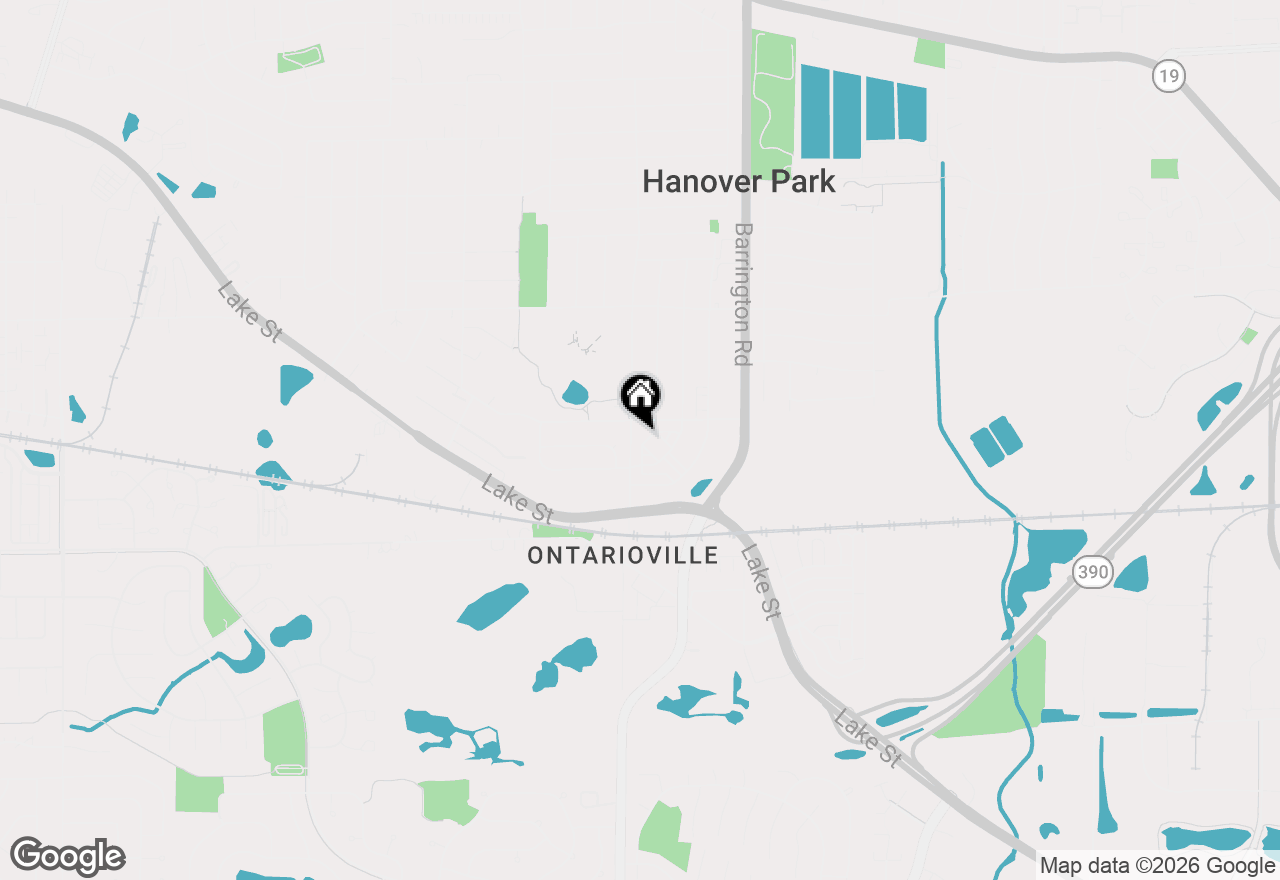 Map of 1734 Dogwood Lane, Hanover Park, IL 60133