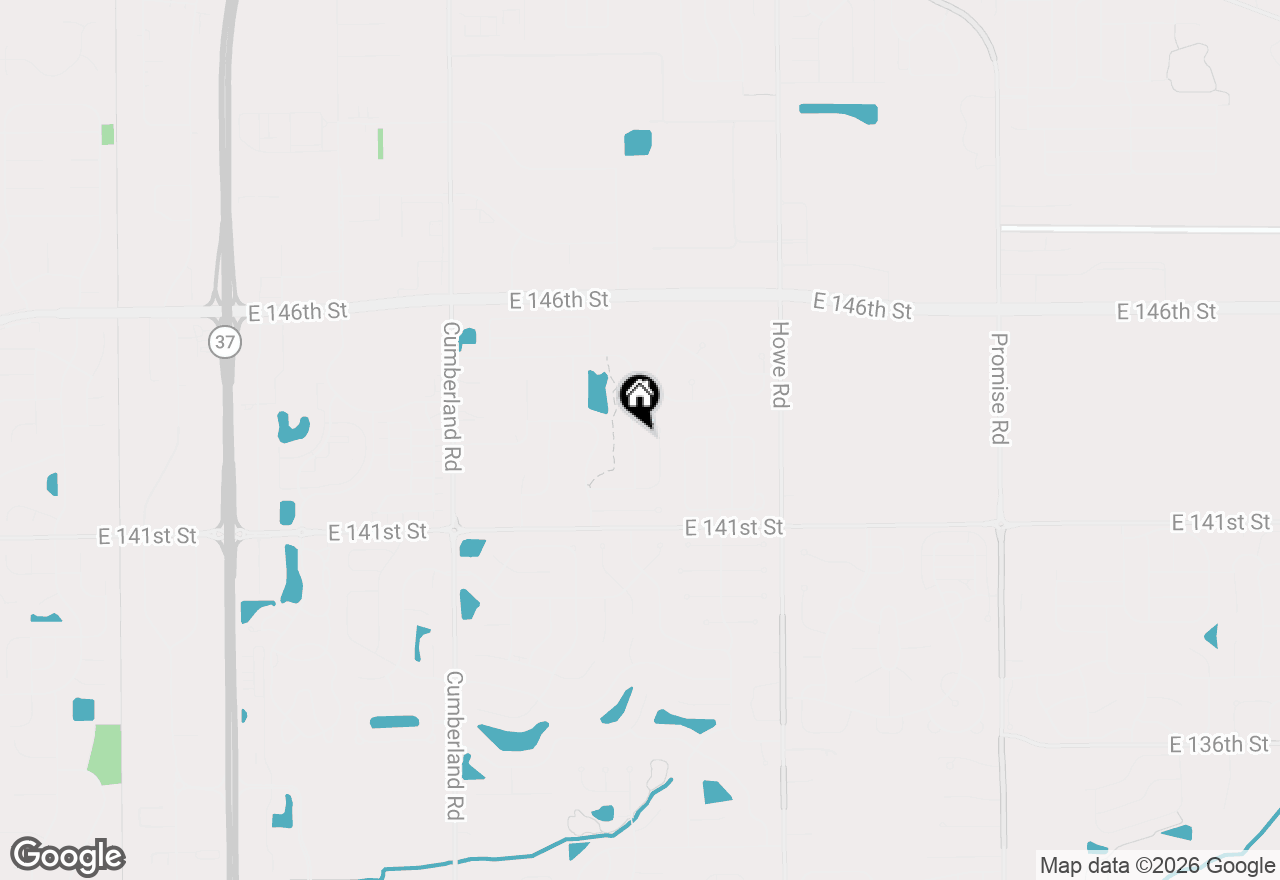 Map of 14301 Orange Blossom Trail, Fishers, IN 46038