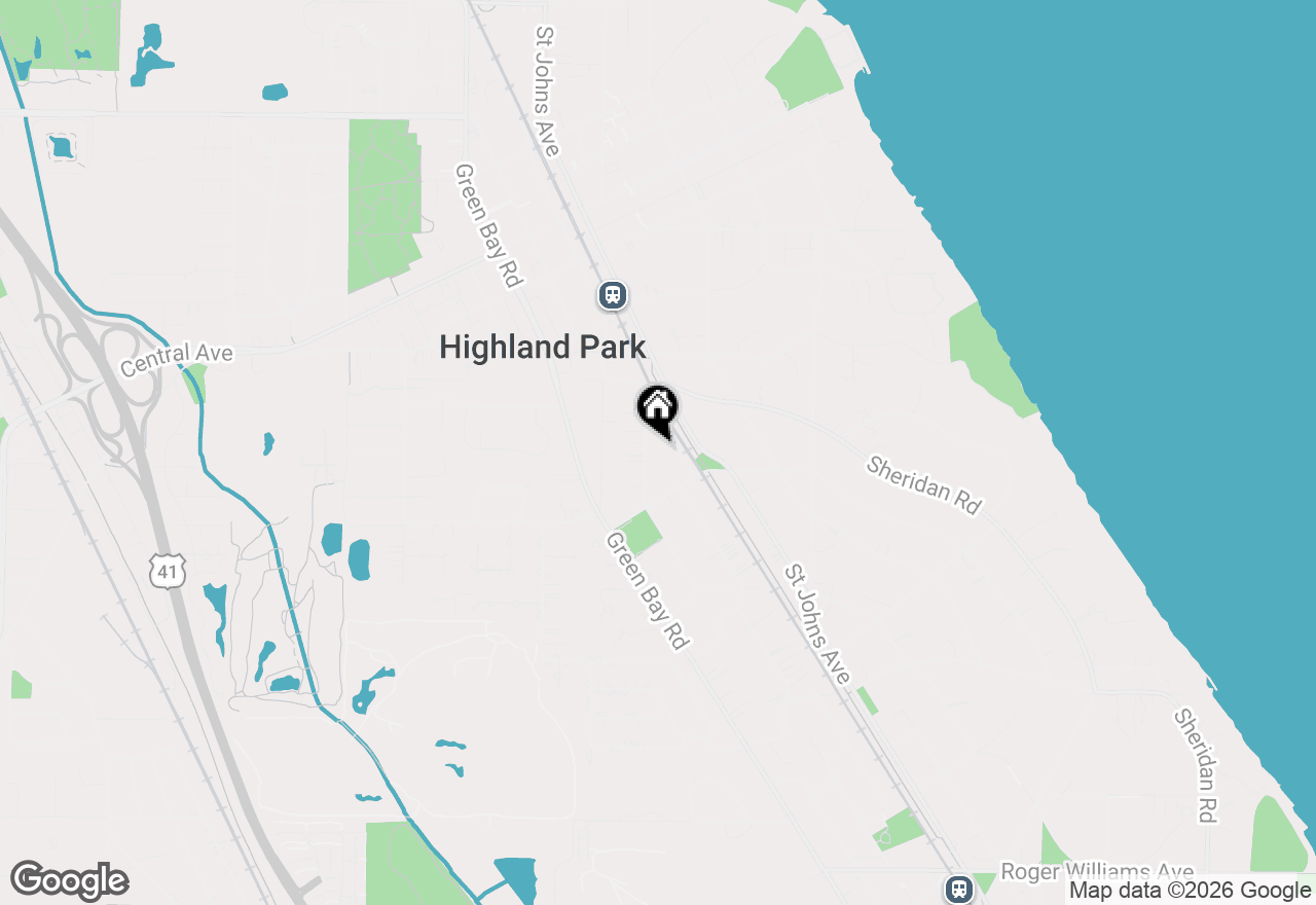 Map of 1433 Glencoe Avenue, Highland Park, IL 60035