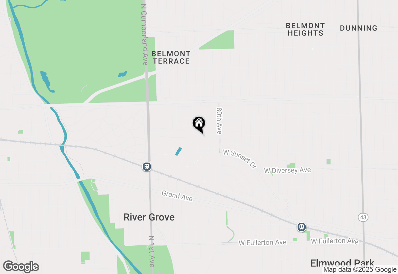 Map of 8045 W Oconnor Drive #2F, River Grove, IL 60171