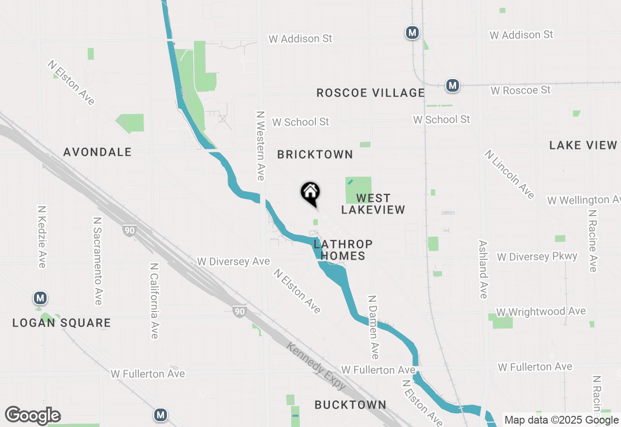 Map of 2214 W Oakdale Avenue, Chicago, IL 60618