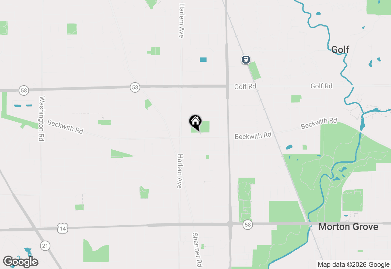 Map of 7106 Beckwith Road, Morton Grove, IL 60053