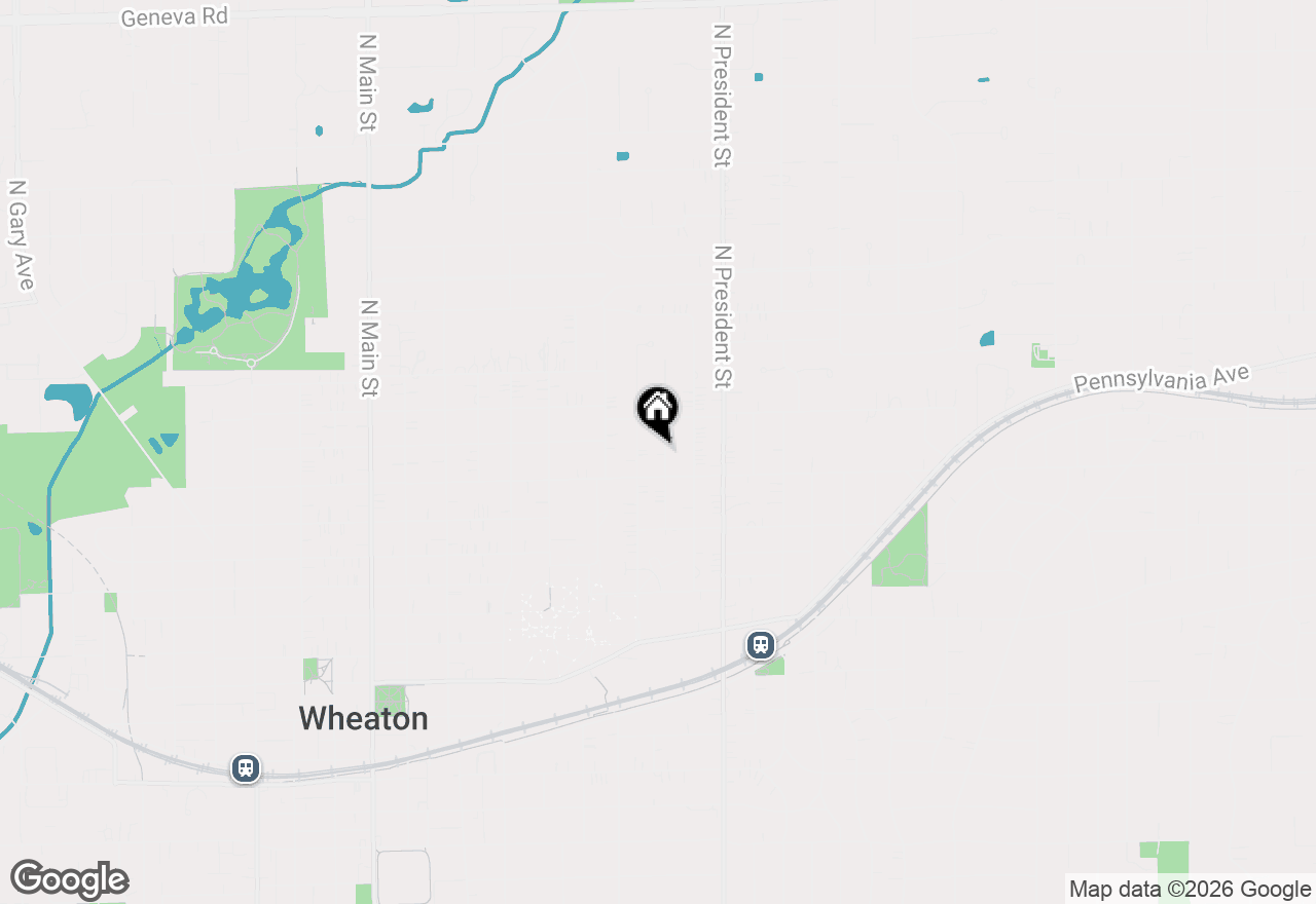 Map of 918 Cherry Street, Wheaton, IL 60187